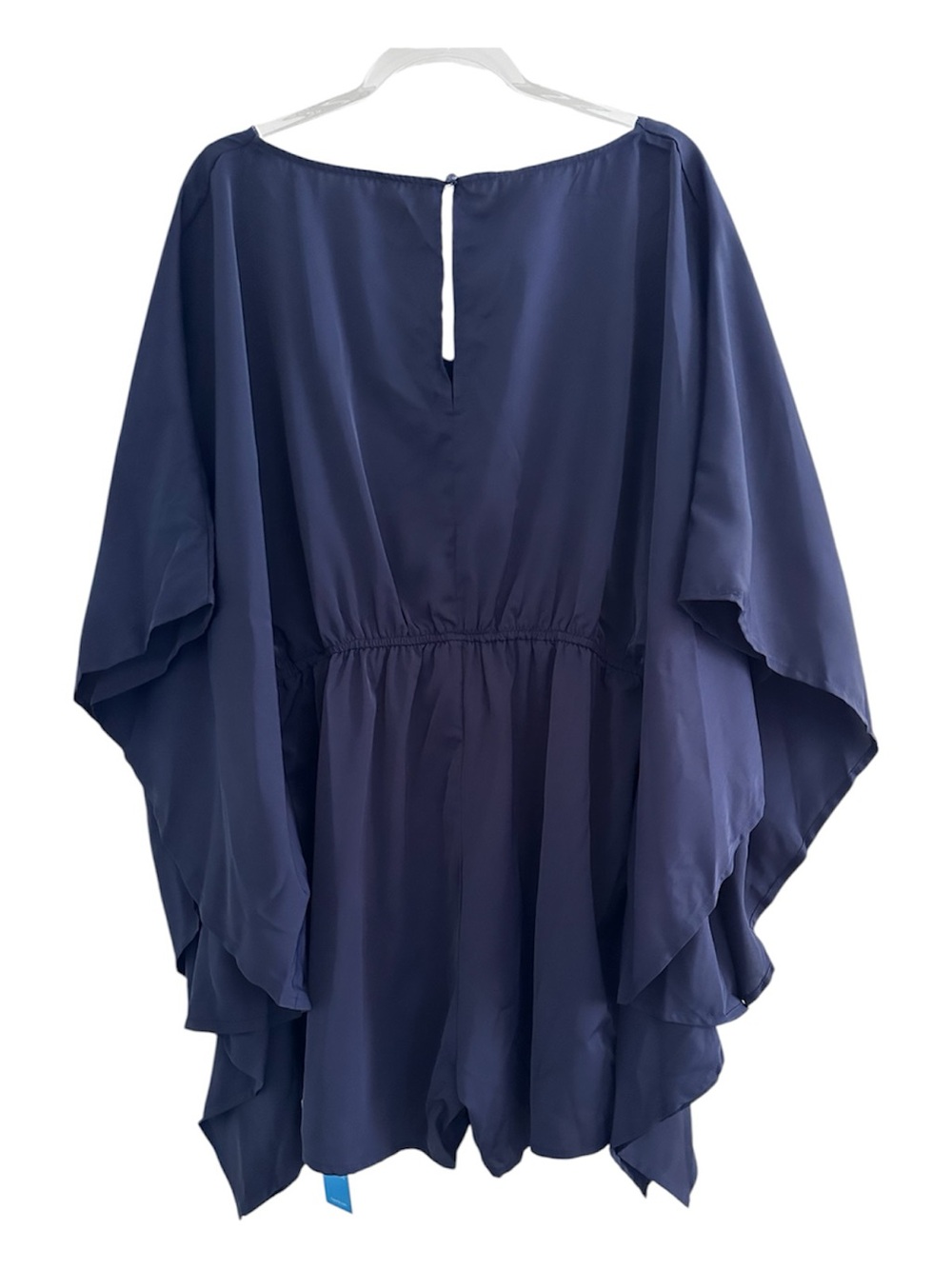 Cupshe Space Blue Kimono Sleeve Romper Flowy Boho Cover-UP - Picture 4 of 8